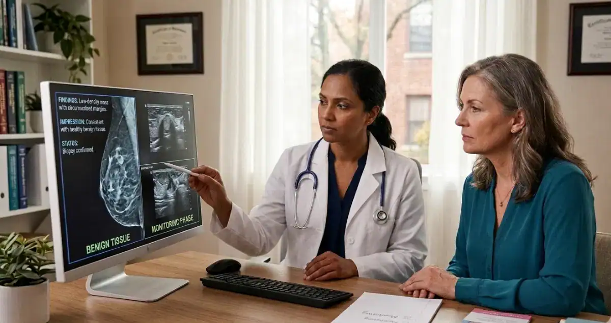 Can benign breast biopsy later turn malignant?