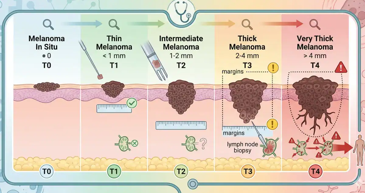 What Different Breslow Depth Ranges Mean