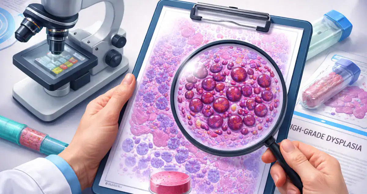 What does high-grade dysplasia mean?