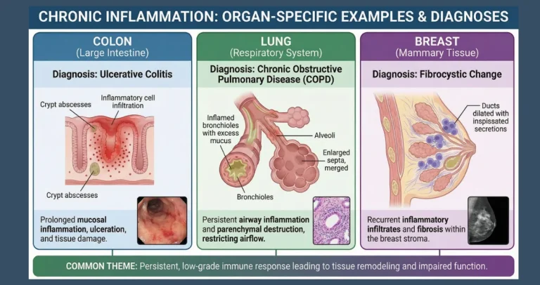 What does chronic inflammation mean on biopsy