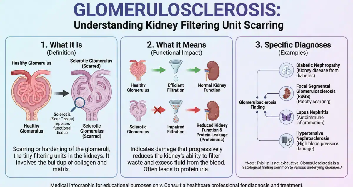 What does glomerulosclerosis mean