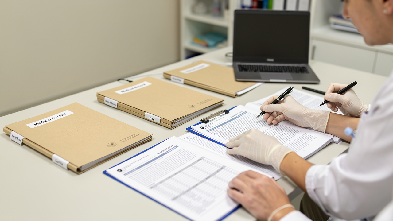 Medical records and notes are reviewed as part of Autopsy cause of death interpretation.