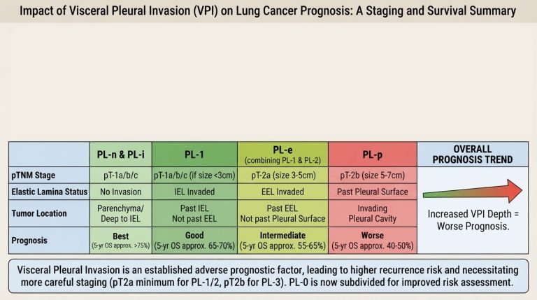 Visual guide: Visceral Pleural Invasion on a Lung Cancer Report: What Does PL1 or PL2 Mean?