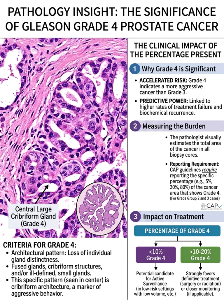 30 title — Percentage of Gleason Pattern 4: Why Is It Included in a Prostate Biopsy Report?